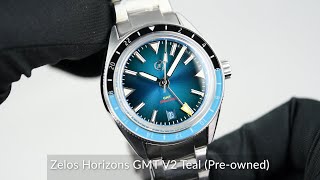 Zelos Horizons GMT V2 Teal Preowned [upl. by Nek329]