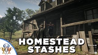 Red Dead Redemption 2 Breaking and Entering  All Homestead Stash Locations [upl. by Nilatak]