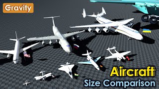 Aircrafts Size Comparison [upl. by Nytsyrk835]