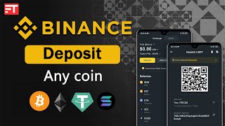 Binance Crypto Deposit  USDT BTC ETH or any coin deposit in Binance  Binance deposit kaise kare [upl. by Bushweller]