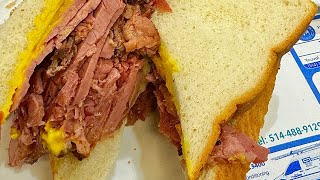 Very Underrated Montreal Smoked Meat  Snowdon Deli Food Review [upl. by Kinsley489]