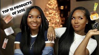 TOP 18 PRODUCTS OF 2018  Hair Makeup Body amp Skincare [upl. by Ylram]