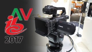 Super autofocus camcorders with 4k sensors Canon at IBC [upl. by Leesa]