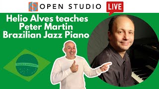 Helio Alves Teaches Peter Martin Brazilian Jazz Piano [upl. by Harias561]