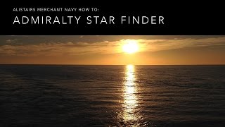 How To Use the Admiralty Star Finder NP323 [upl. by Kcirrag388]