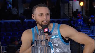 Steph Curry Wins the 2022 NBA AllStar Game Kobe Bryant MVP Award  NBA on TNT [upl. by Murry]