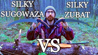 Silky Sugowaza VS Silky Zubat Review Comparison for Bushcraft [upl. by Anelrahs]