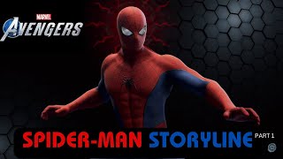 Marvels Avengers SpiderMan Storyline Part 1 [upl. by Aihtniroc955]