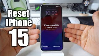 How To Reset amp Restore your Apple iPhone 15  Factory Reset [upl. by Namurt886]