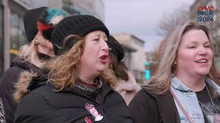 DAVID BOWIE FLASH MOB STUNS SHOPPERS REBEL REBEL Surprise Choir  Liverpool ONE [upl. by Shandy]