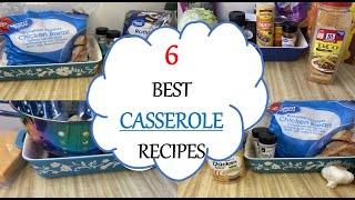 6 CASSEROLE RECIPES  TASTY QUICK and BEST DINNERS [upl. by Ahsilak610]