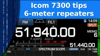 Ham Radio  Setting up the Icom 7300 for 6 meter repeaters [upl. by Kurtzman]