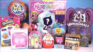 DOLLS Hairdorables Disney Princess Doorables PIKMI POPS Shopkins Hatchimals TOY Surprises OPENING [upl. by Bevash]