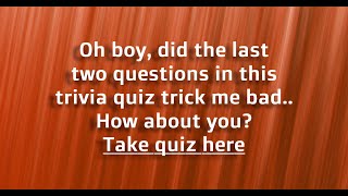 Trivia Quiz for smart people and knowledge lovers [upl. by Aubry764]