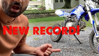 TOP SPEED RUN Apollo RFZ X15 ADR125 Test and Review 125cc pitbike [upl. by Emory570]