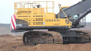 Volvo EC700CL Crawler Excavator  Breedon Aggregates [upl. by Annorah]