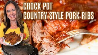 Crock pot Country Style Pork Ribs [upl. by Marinna]