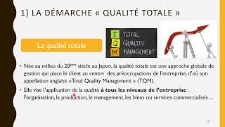 Management Des Organisations CHAPITRE 7  LA QUALITE TOTALE 12 [upl. by Ahsieki]