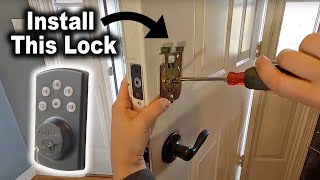 How to Install the Powerbolt 2 Deadbolt  The Fixer Clips [upl. by Esinaej]