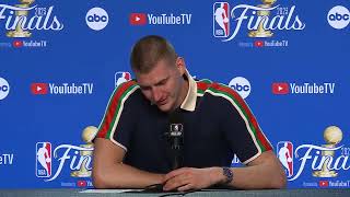 Nikola Jokic Post Game Interview  June 07  Nuggets vs Heat Game 3 [upl. by Oratnek334]