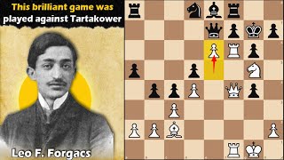 This brilliant game was played against a great player  Forgacs vs Tartakower 1909 [upl. by Schechinger755]