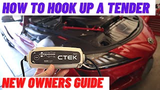 MK5 Supra Beginners Guide to Using a Battery Tender  CTEK Charger [upl. by Acisey229]