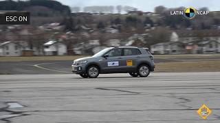 Crash Test  Volkswagen TCross ESC com 6 Airbags [upl. by Ennayoj]