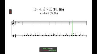 실전청음104 임시표 F Bb accidental F Bb [upl. by Enylcaj]