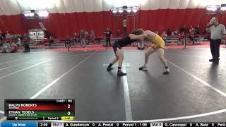 Cadet 182 Ethan Tegels Cadott Wrestling Club Vs Ralph Roberts Aviators [upl. by Onitnas]