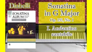 21  Diabelli  Sonatina Op151 No1 I Andantino cantabile  Sonatina Album [upl. by Ardnua]