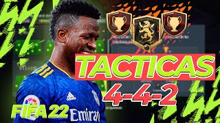 FIFA 22 LAS MEJORES TACTICAS 442 POST PARCHE  CONSIGUE RANGO 1 con esta FORMACION [upl. by Eerdua]