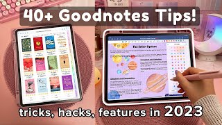 40 Goodnotes Tips you NEED to know ✏️ iPad  Apple Pencil [upl. by Nywde]