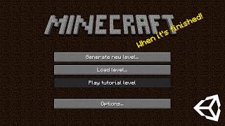 MINECRAFT MENU in Unity  Tutorial [upl. by Alvira]