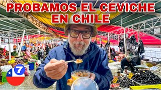 😛PROBAMOS CEVICHE en CHILE en el MERCADO de VALDIVIA y ESTO NOS PASÓ🇨🇱🐟 valdivia chile mercado [upl. by Zhang]