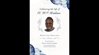 Funeral Service Of MP Abraham 90 [upl. by Zoie103]