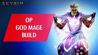 Skyrim Anniversary How to Make an OP GOD MAGE Build [upl. by Mallon]