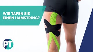 Wie tapen Sie einen Hamstring  Medical Taping  PhysioTape [upl. by Hesketh]