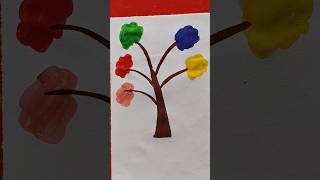 How to Draw Beautiful Tree 🌴 for Kids tree drawing [upl. by Dihahs]