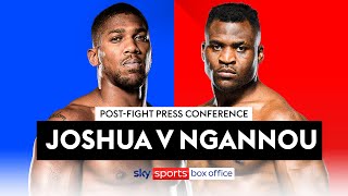 POSTFIGHT PRESS CONFERENCE  Anthony Joshua vs Francis Ngannou [upl. by Colb]