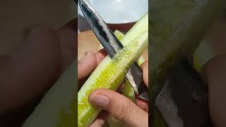 amazingsounds PEELING SLICING CUCUMBER FOR SALAD peeling slicing cucumber salad viralshorts [upl. by Dnilasor]