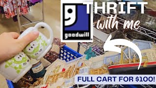 My Cart Was OVERFLOWING During a Last Minute Goodwill Thrift with Me  Reselling on District Ebay [upl. by Dine173]