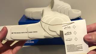 ADIDAS ADILETTE 22 SLIDES Off White [upl. by Ameluz]