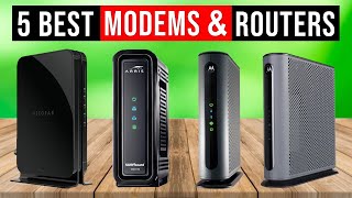 Best Modem Router 2024  Top 5  Best Cable Modems  Review [upl. by Marlowe]