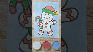 Sand painting CHRISTMAS COOKIE  Tô màu tranh cát BÁNH QUY NOEL christmas sandpainting heytoystv [upl. by Marianne]