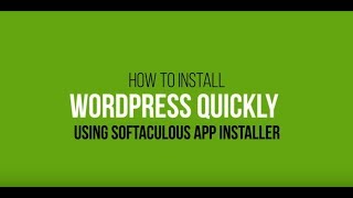 HostPapa Knowledge Base How to Install WordPress Quickly via Softaculous App Installer [upl. by Leilah4]