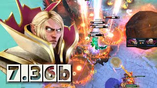 HOW TO LAND EVERY COMBO  INVOKER 736C GAMEPLAY [upl. by Winchell]