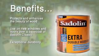 Sadolin Extra Durable Woodstain [upl. by Leirad]