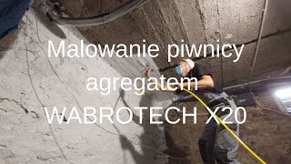 Malowanie agregatem HYDRODYNAMICZNY  WABROTECH X20 [upl. by Sneed]