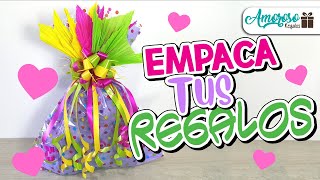 IDEAS PARA EMPACAR REGALOS  COMO EMPACAR UN REGALO  EMPAQUES DE REGALO FACILES  Amoroso Regalos [upl. by Anippesuig]