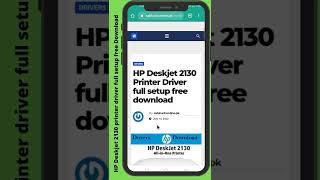 HP Deskjet 2130 Printer Driver full setup free Download  sabkuchonlinepk [upl. by Aruol]